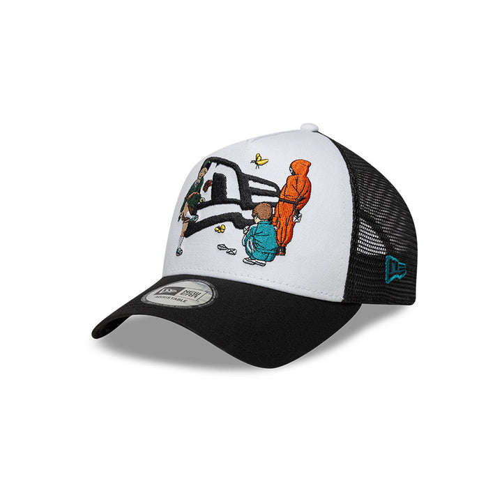 9FORTY E-Frame Trucker New Era x Netflix Squid Game Black White Snapback