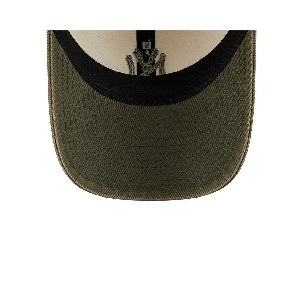 9TWENTY New York Yankess 2-Tone Snow Wash New Olive Visor Stone Adjustable