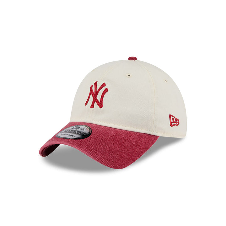 9TWENTY New York Yankess 2-Tone Snow Wash Red Visor Stone Adjustable