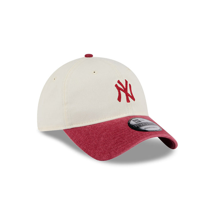9TWENTY New York Yankess 2-Tone Snow Wash Red Visor Stone Adjustable