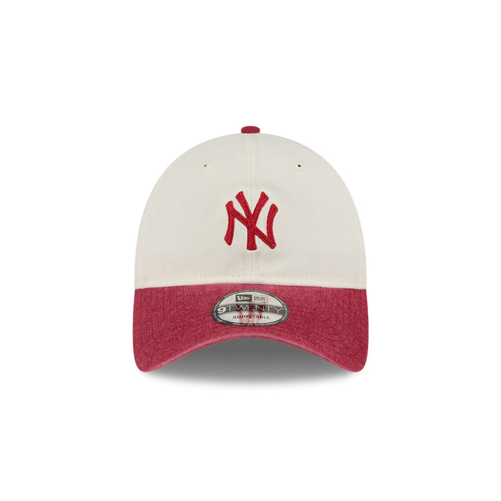 9TWENTY New York Yankess 2-Tone Snow Wash Red Visor Stone Adjustable