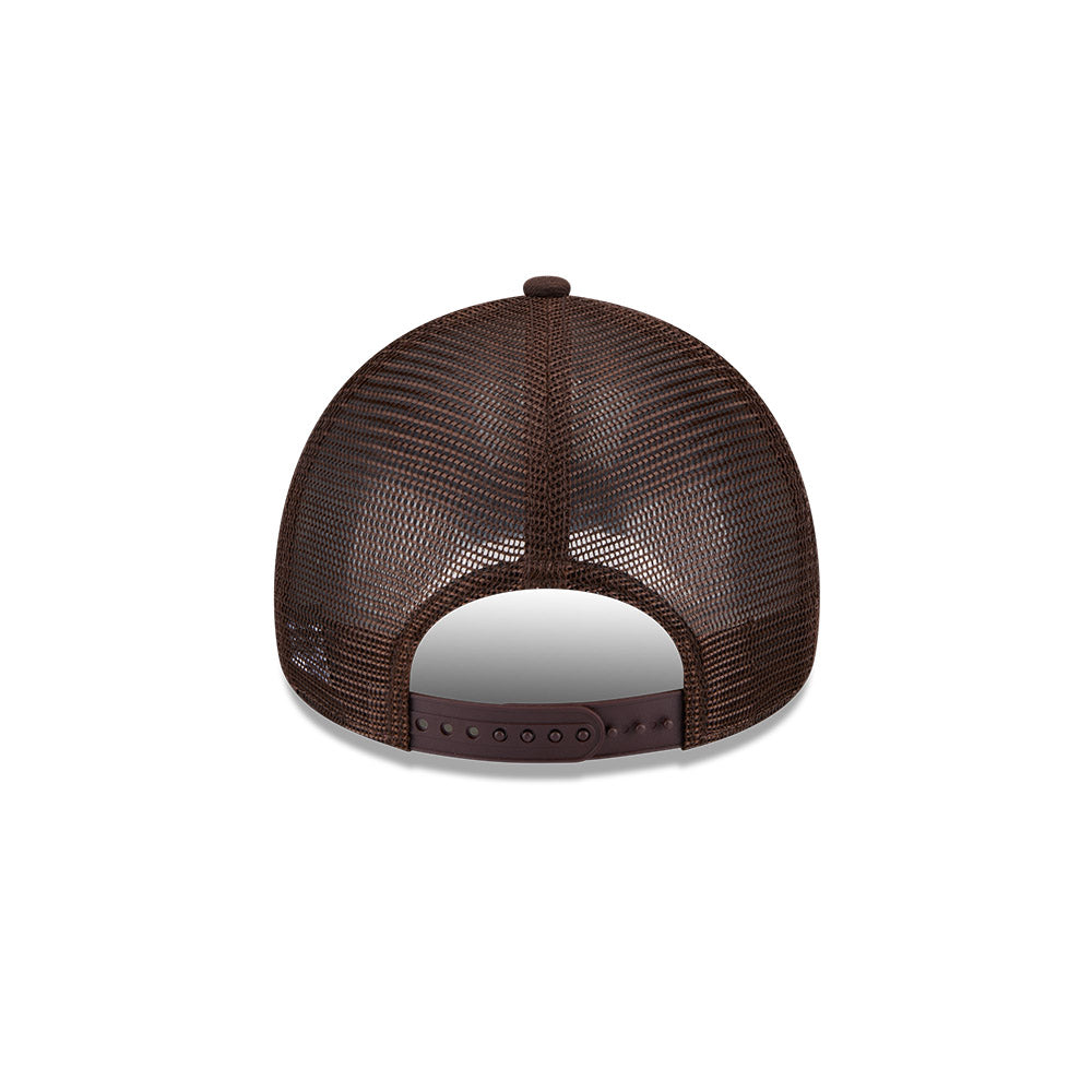 9FORTY A-Frame Trucker Las Vegas Raiders Burnt Wood Brown Snapback