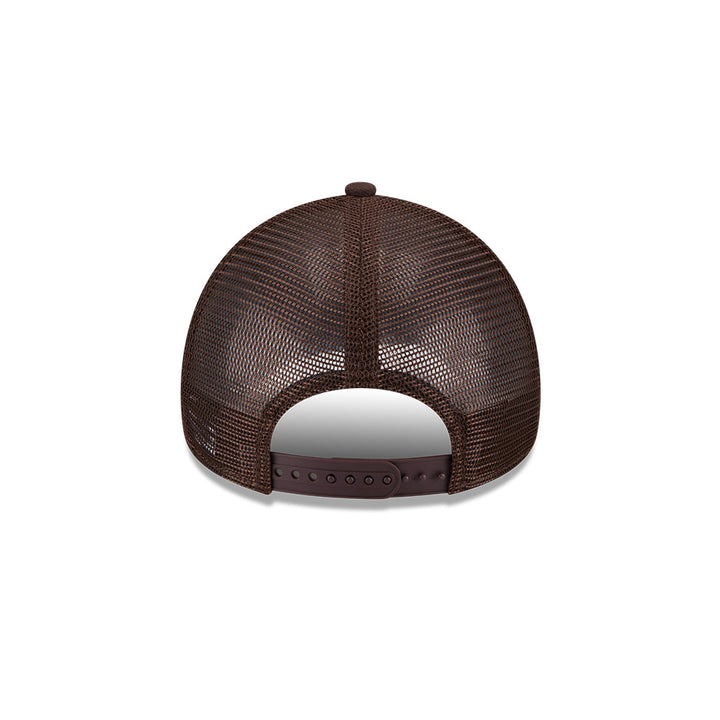 9FORTY A-Frame Trucker New York Yankees Burnt Wood Brown Snapback