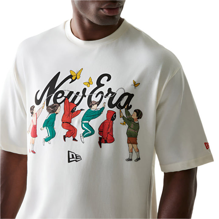 New Era x Netflix Squid Game Graphic Off White Short Sleeve T-Shirt