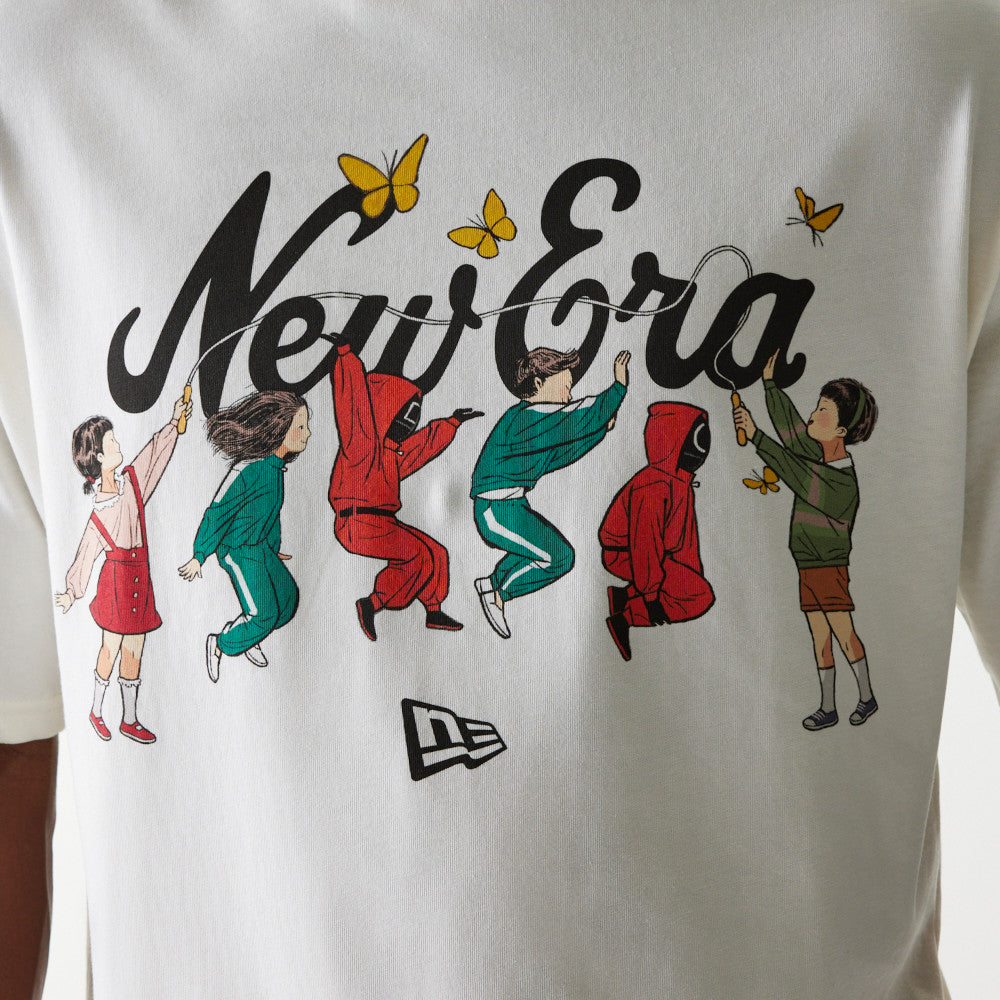 New Era x Netflix Squid Game Graphic Off White Short Sleeve T-Shirt