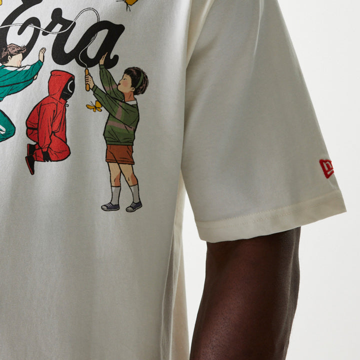 New Era x Netflix Squid Game Graphic Off White Short Sleeve T-Shirt