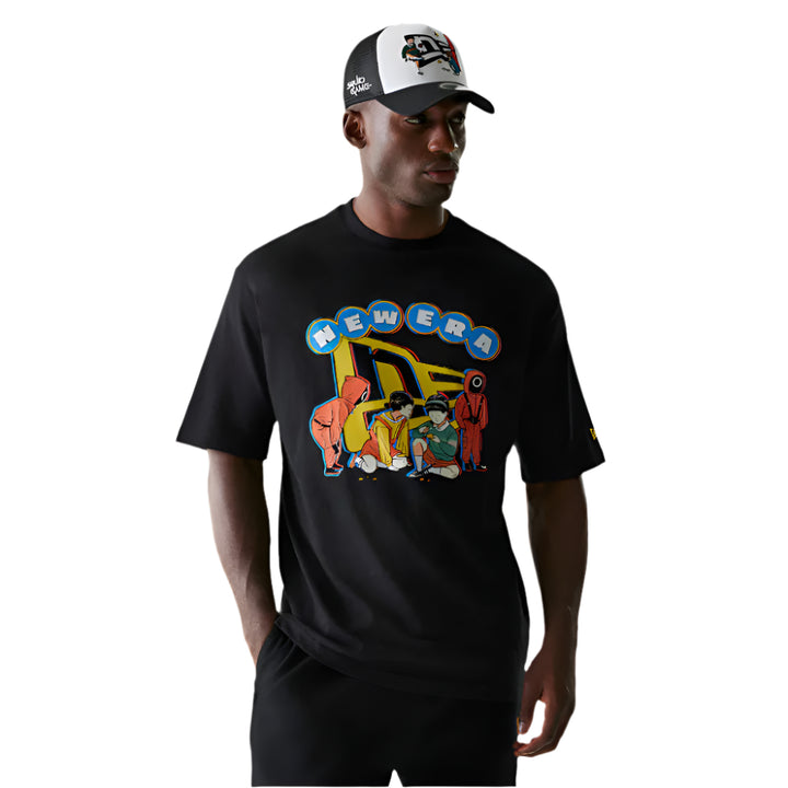 New Era x Netflix Squid Game Graphic Black Short Sleeve T-Shirt