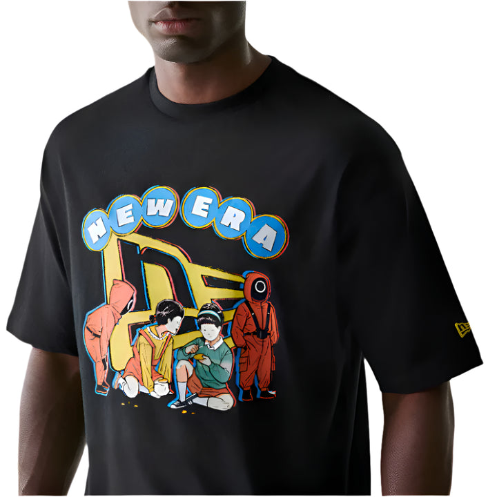 New Era x Netflix Squid Game Graphic Black Short Sleeve T-Shirt