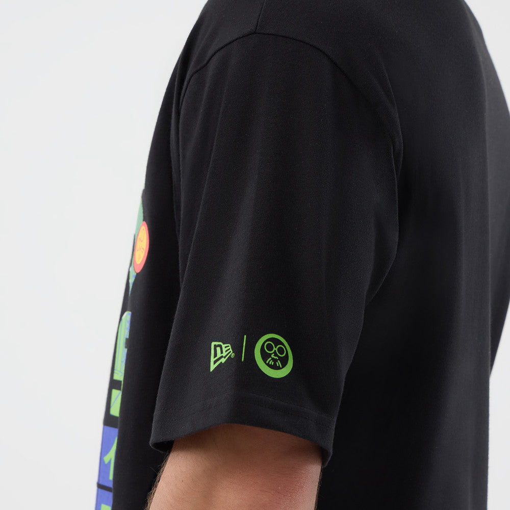 New Era x Netflix Sakamoto Days Black Oversized Short Sleeve T-Shirt