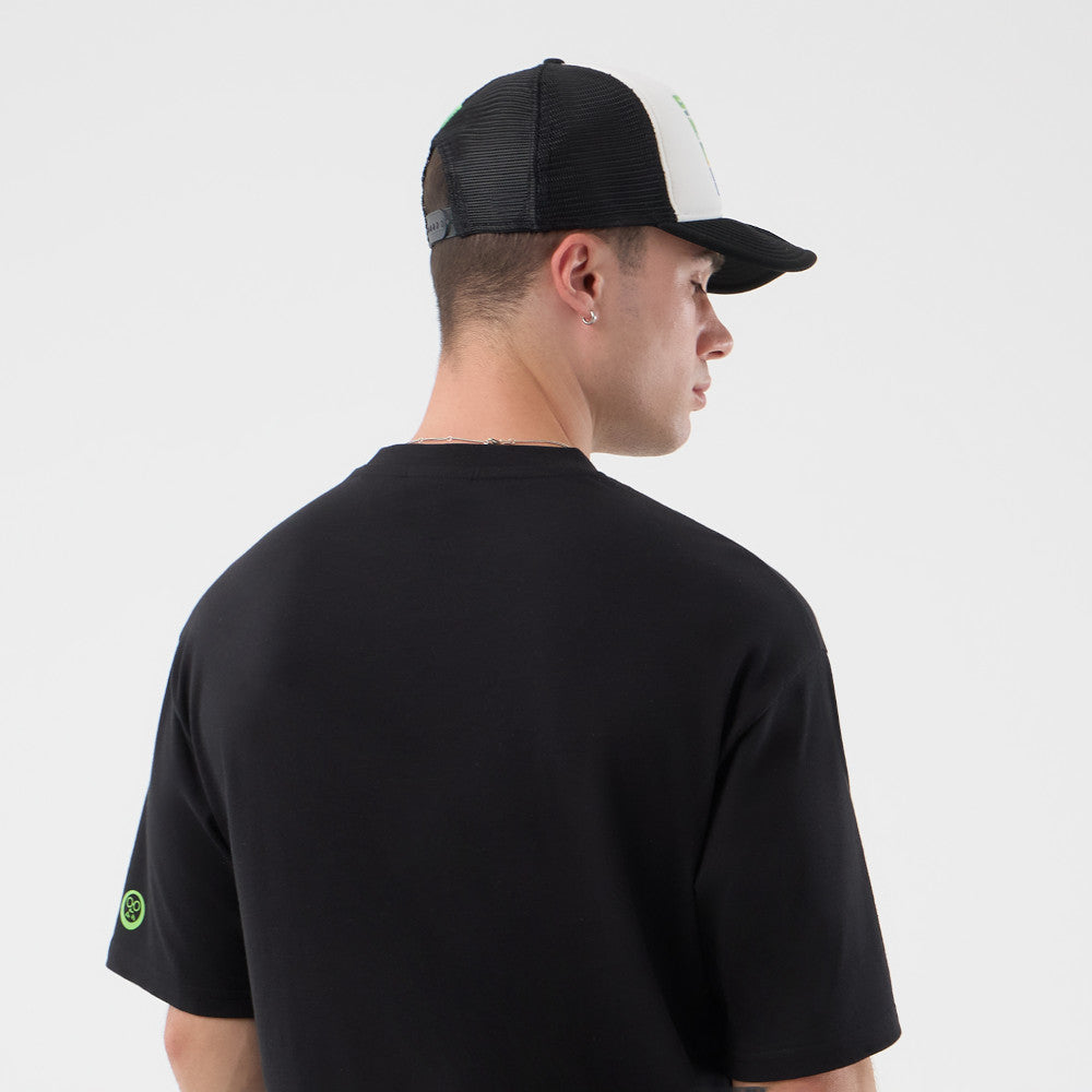 New Era x Netflix Sakamoto Days Black Oversized Short Sleeve T-Shirt