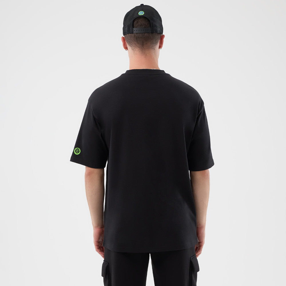 New Era x Netflix Sakamoto Days Black Oversized Short Sleeve T-Shirt