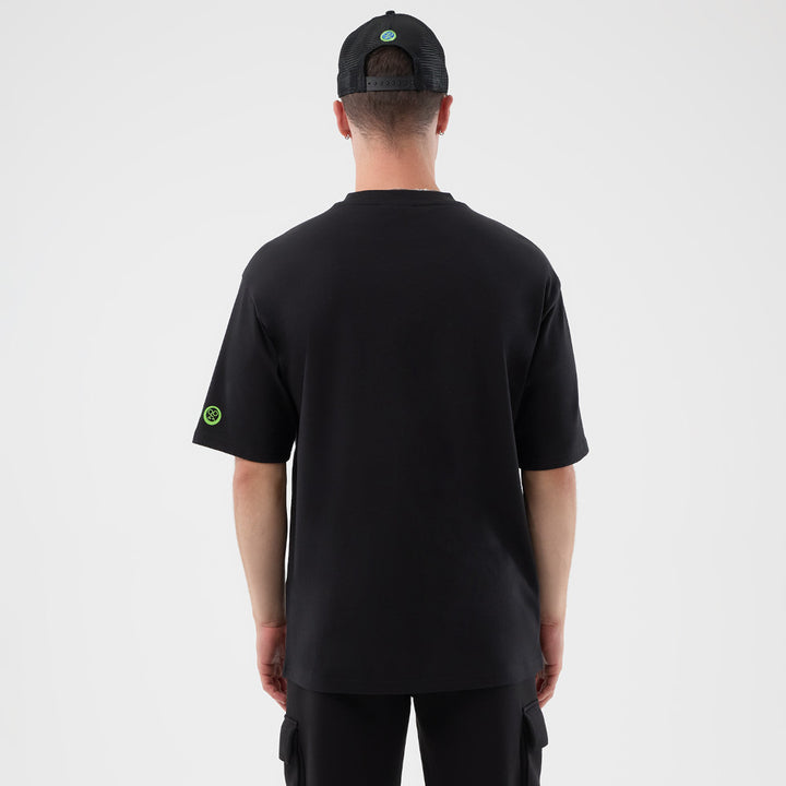 New Era x Netflix Sakamoto Days Black Oversized Short Sleeve T-Shirt