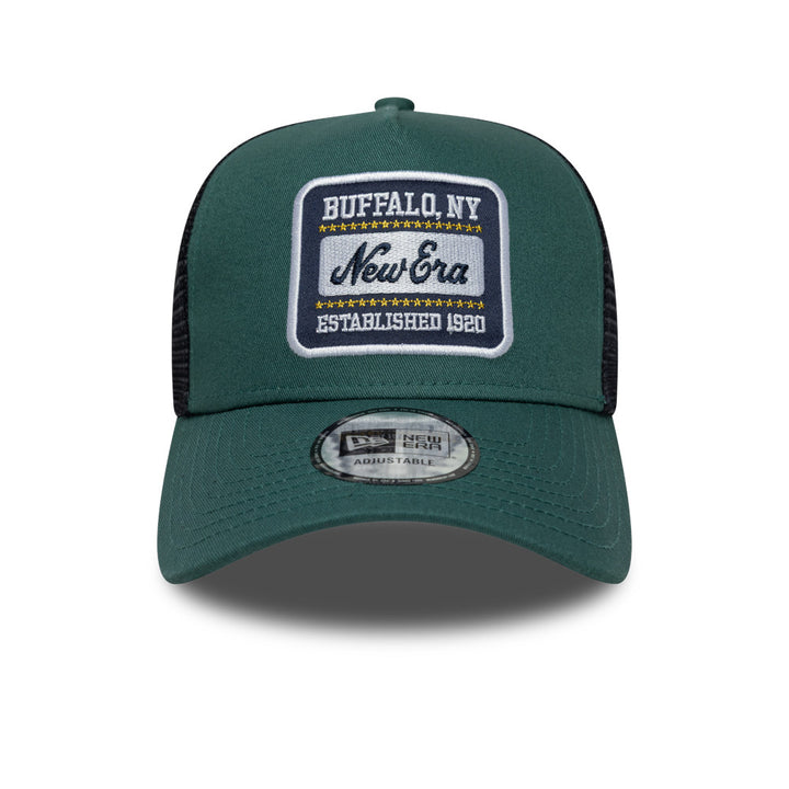 9FORTY E-Frame Trucker New Era Patch Trucker Pine Needle Green Snapback