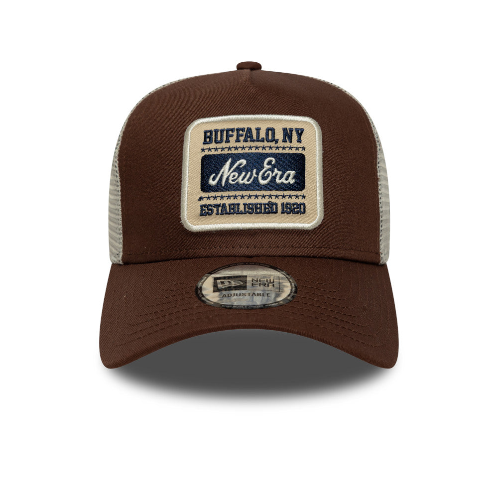 9FORTY E-Frame Trucker New Era Patch Trucker Chocolate Sauce Snapback