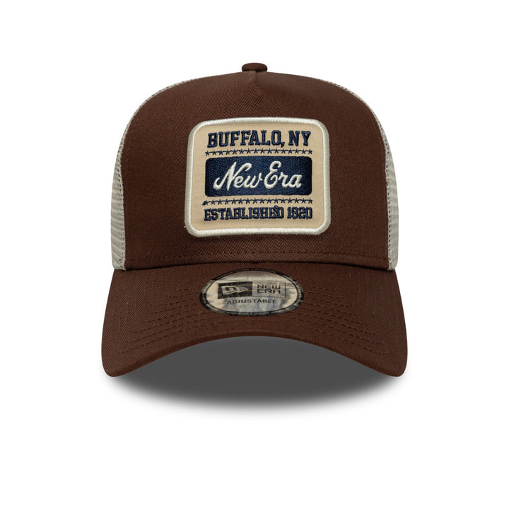 9FORTY E-Frame Trucker New Era Patch Trucker Chocolate Sauce Snapback