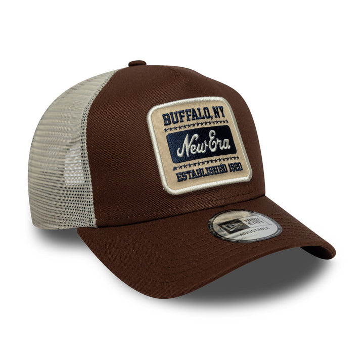 9FORTY E-Frame Trucker New Era Patch Trucker Chocolate Sauce Snapback