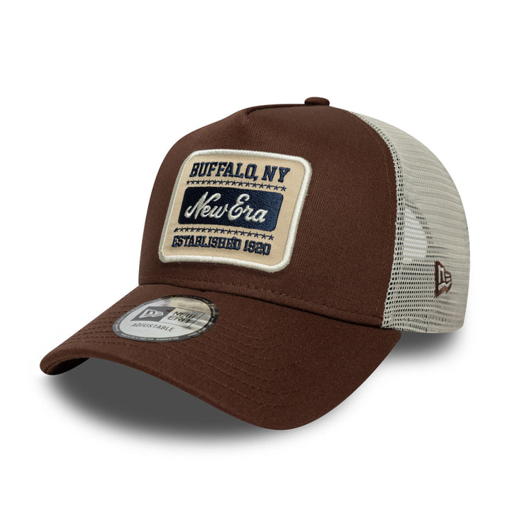 9FORTY E-Frame Trucker New Era Patch Trucker Chocolate Sauce Snapback