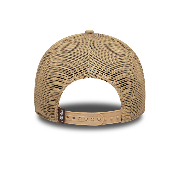 9FORTY E-Frame Trucker New Era Oval Canvas Distress Camel Snapback