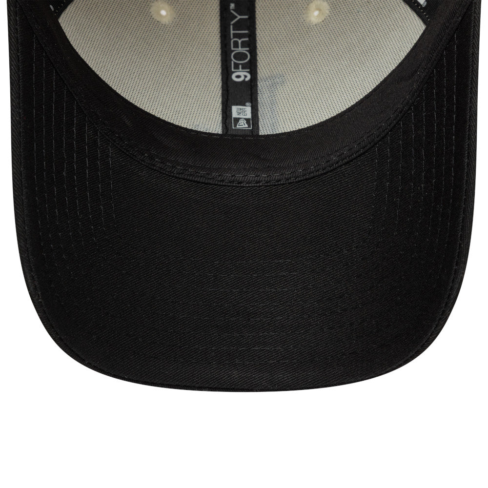 9FORTY Los Angeles Dodgers Color Block 2-Tone Black Visor Light Cream Adjustable