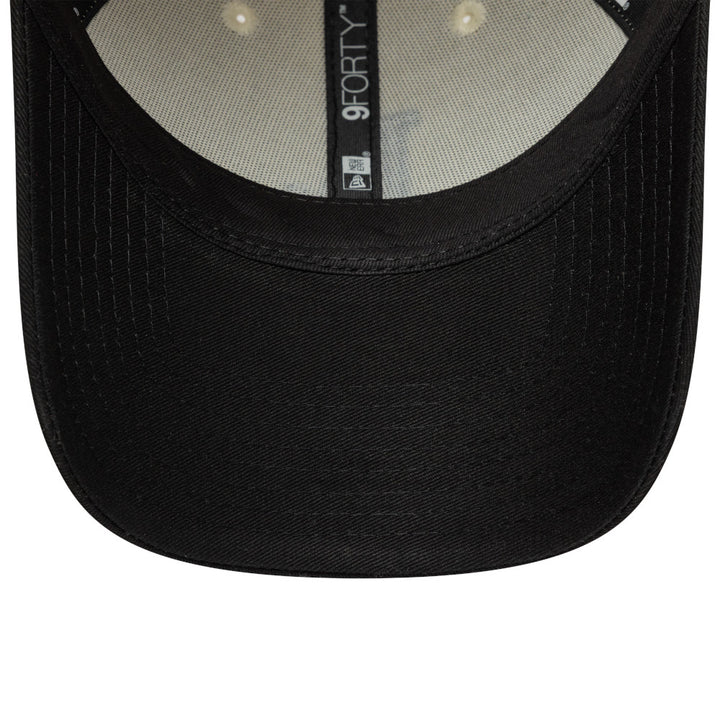 9FORTY Los Angeles Dodgers Color Block 2-Tone Black Visor Light Cream Adjustable