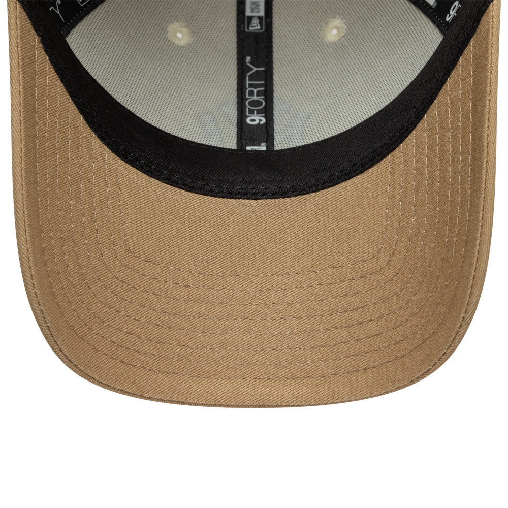 9FORTY New York Yankees Color Block 2-Tone Camel Visor Light Cream Adjustable