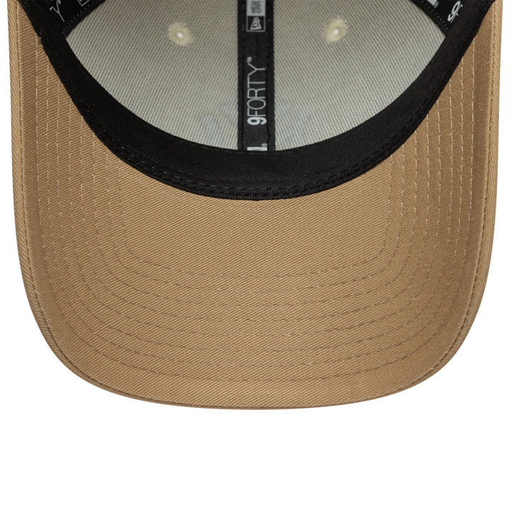 9FORTY New York Yankees Color Block 2-Tone Camel Visor Light Cream Adjustable