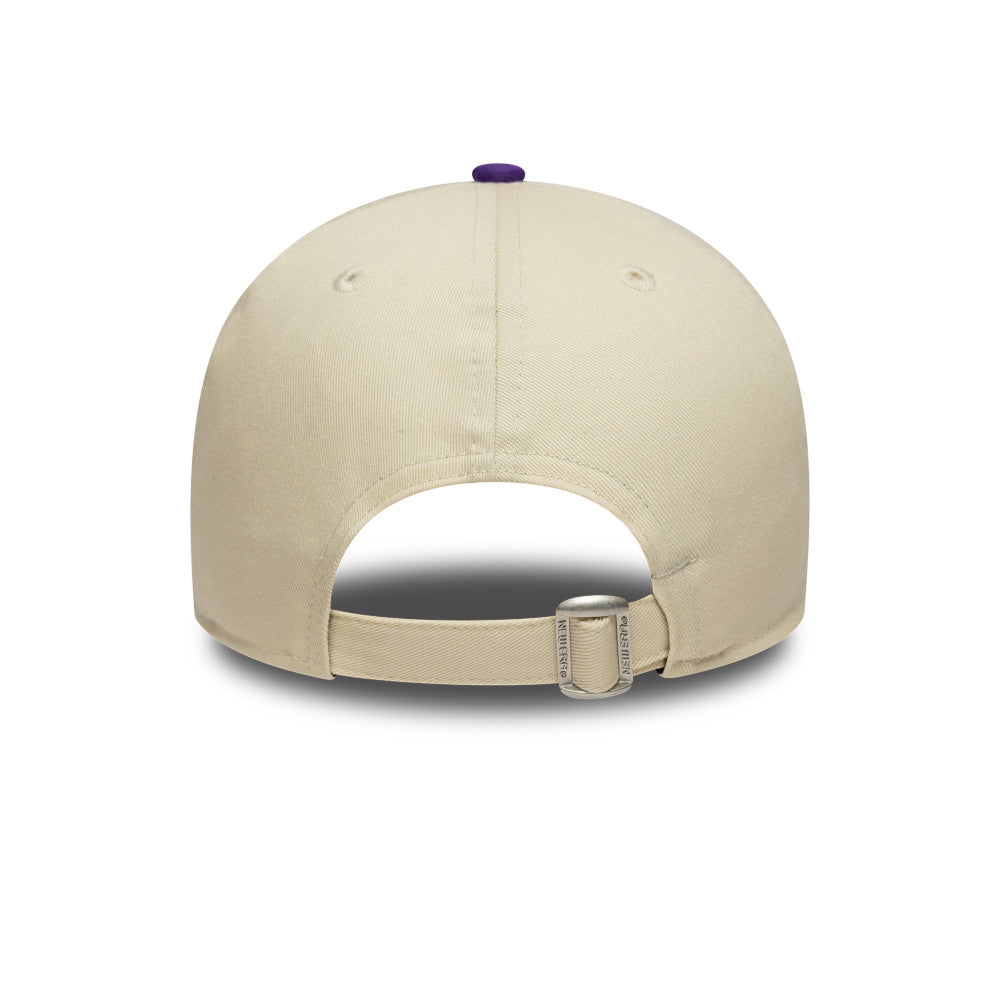 9FORTY Los Angeles Lakers Color Block 2-Tone True Purple Visor Light Cream Adjustable
