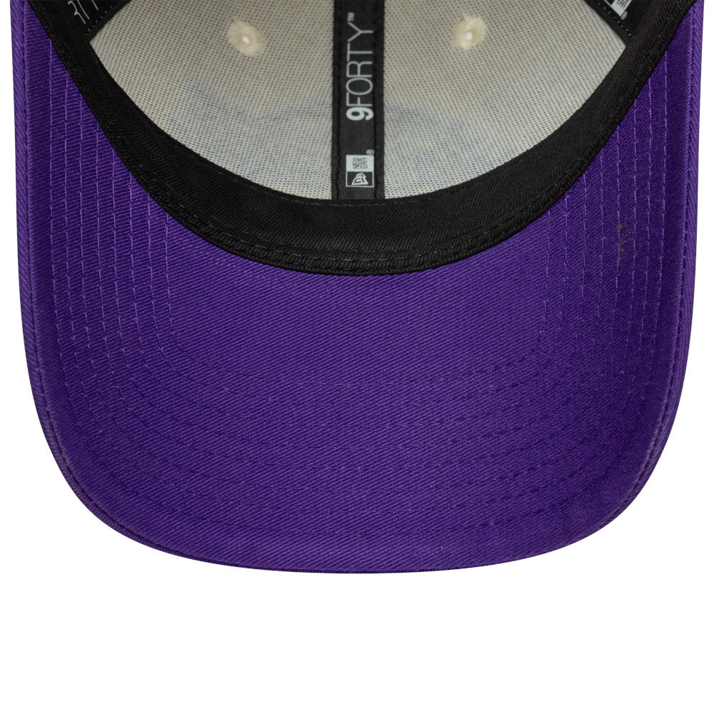 9FORTY Los Angeles Lakers Color Block 2-Tone True Purple Visor Light Cream Adjustable