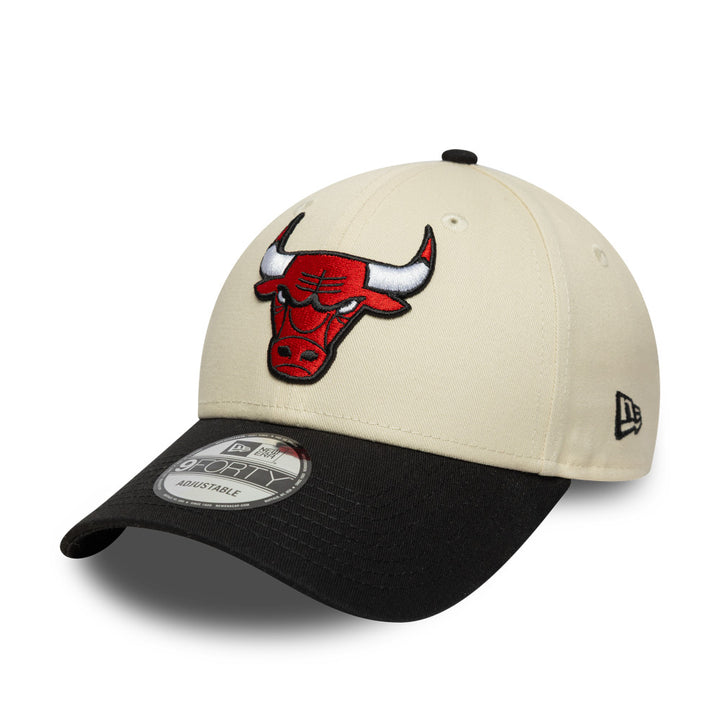 9FORTY Chicago Bulls Color Block 2-Tone Black Visor Light Cream Adjustable