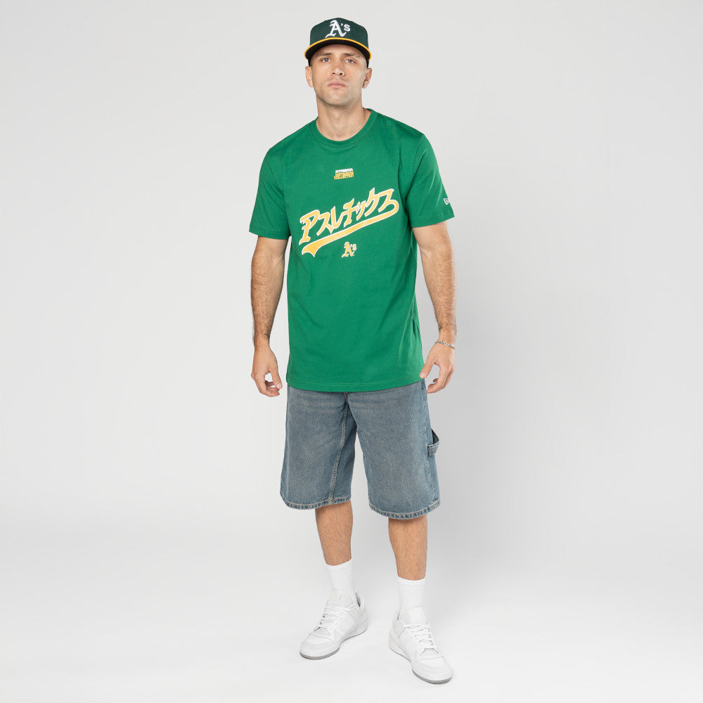 Oakland Athletics Hyperfly x MLB Green Short Sleeve T-Shirt