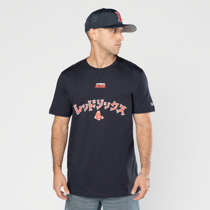 Boston Red Sox Hyperfly x MLB Navy Short Sleeve T-Shirt