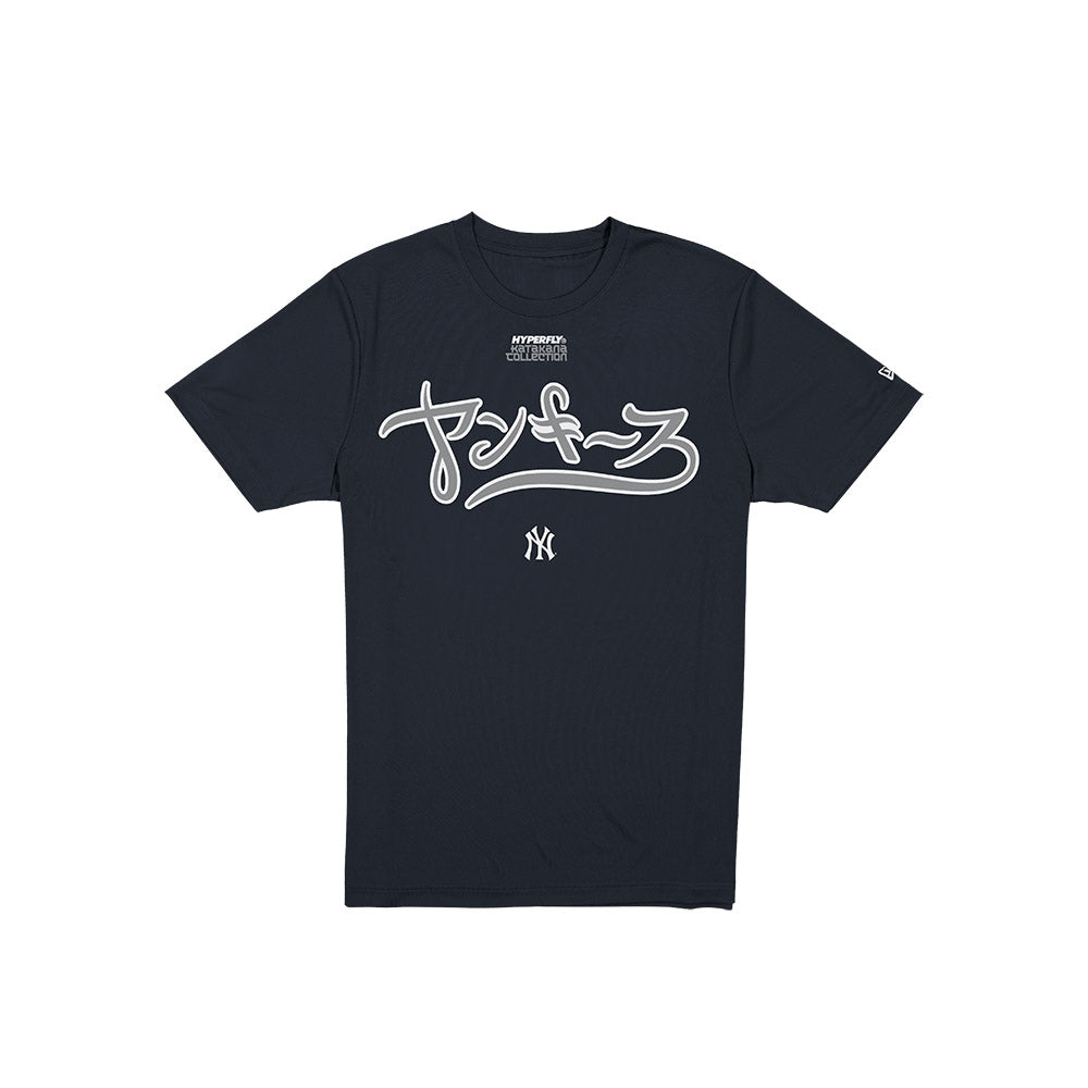New York Yankees Hyperfly x MLB Navy Short Sleeve T-Shirt