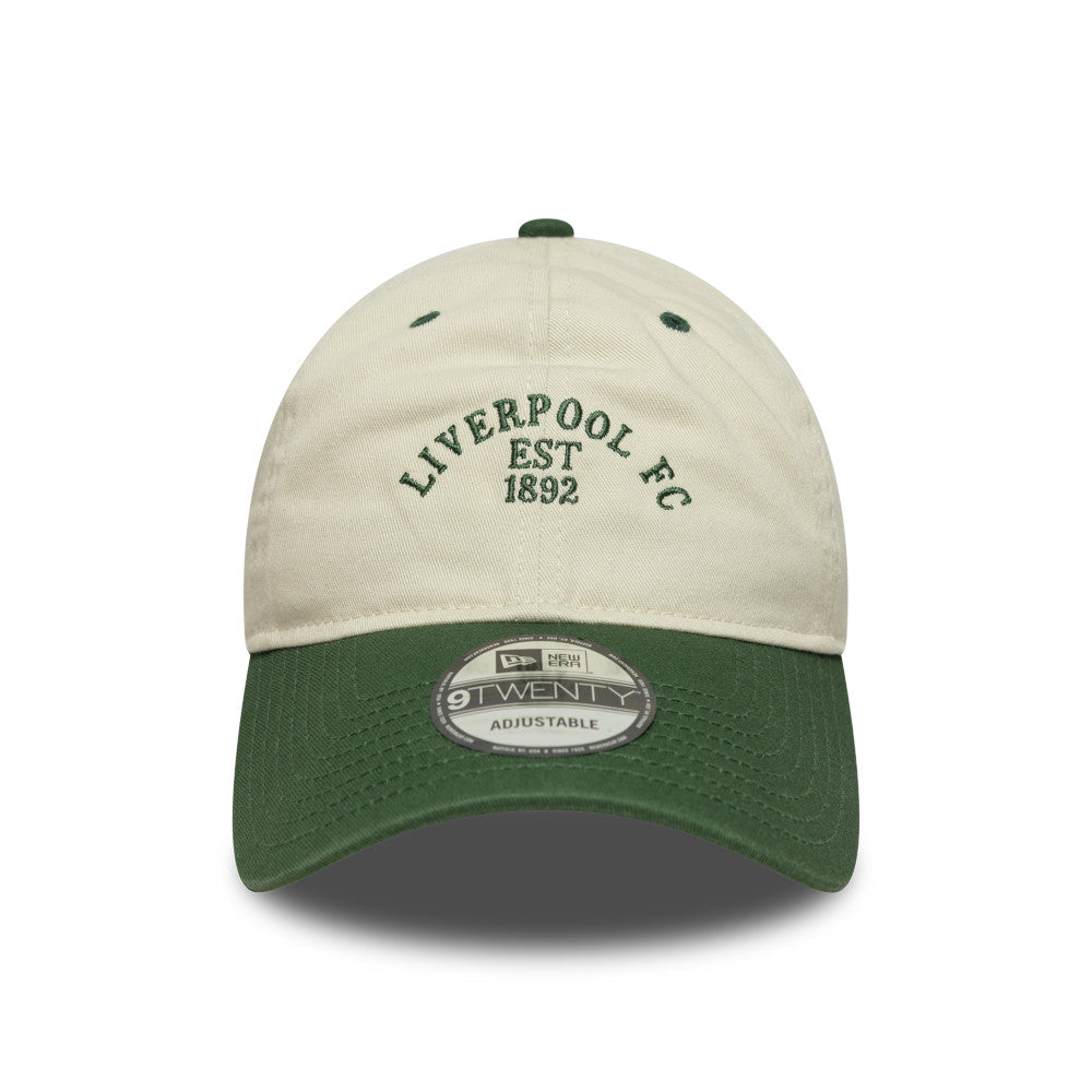 New Era 9TWENTY Liverpool FC Contrast Ivory Dark Green Adjustable