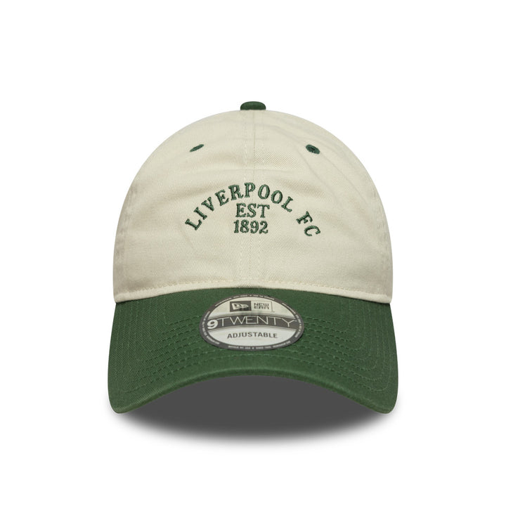 New Era 9TWENTY Liverpool FC Contrast Ivory Dark Green Adjustable