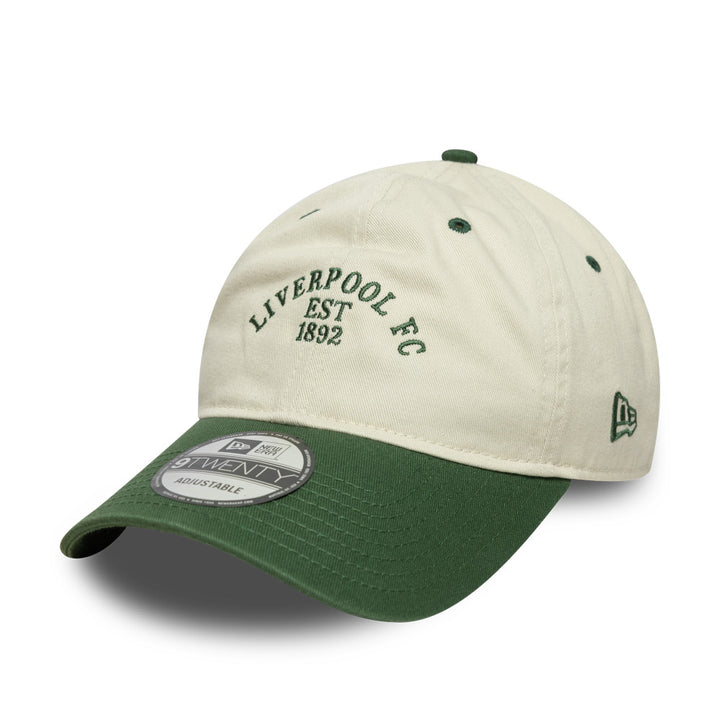 New Era 9TWENTY Liverpool FC Contrast Ivory Dark Green Adjustable