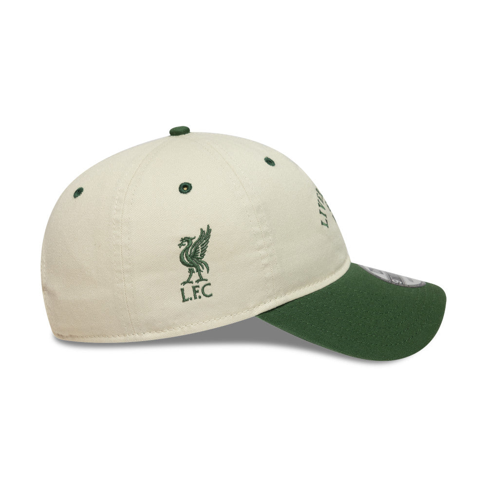 New Era 9TWENTY Liverpool FC Contrast Ivory Dark Green Adjustable