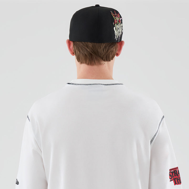 New Era Stranger Things White Oversized Short Sleeve T-Shirt
