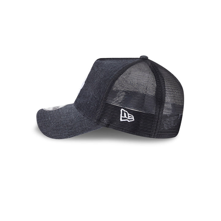 9FORTY A-Frame Trucker Los Angeles Dodgers Washed Denim Black Snapback