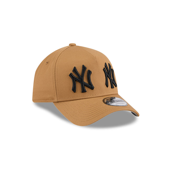 9FORTY A-Frame New York Yankees Double Logo Wheat Snapback