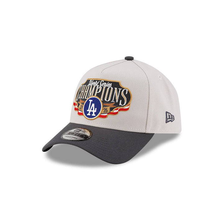 9FORTY A-Frame Los Angeles Dodgers MLB World Series Champions 2025 Stone Snapback