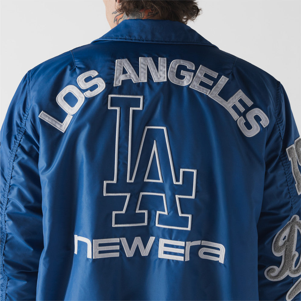 Los Angeles Dodgers MLB x Alpha Industries Light Royal Collared Bomber Jacket