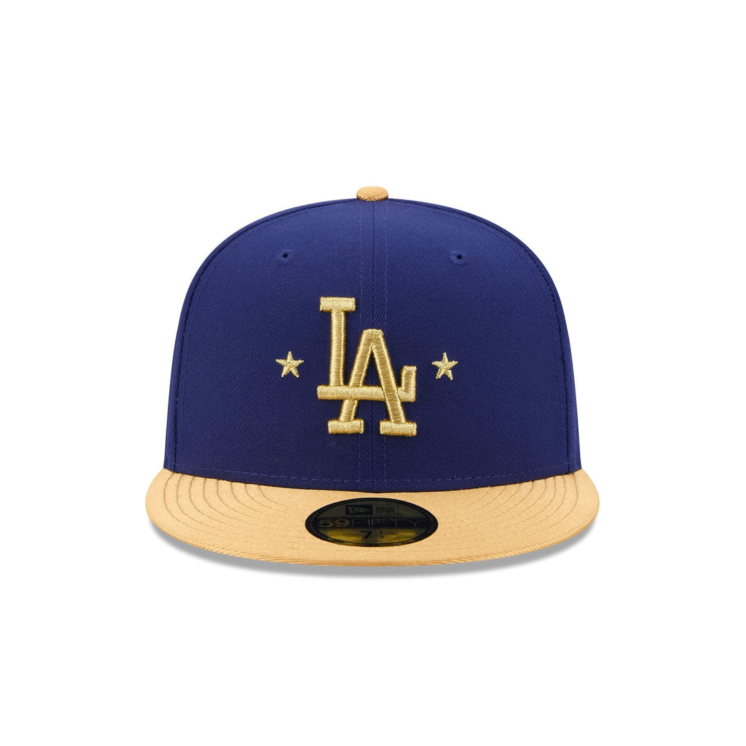 59FIFTY Los Angeles Dodgers MLB Gold Sidepatch Royal Blue Fitted