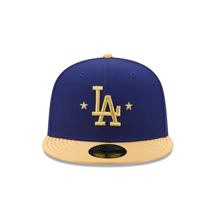 59FIFTY Los Angeles Dodgers MLB Gold Sidepatch Royal Blue Fitted
