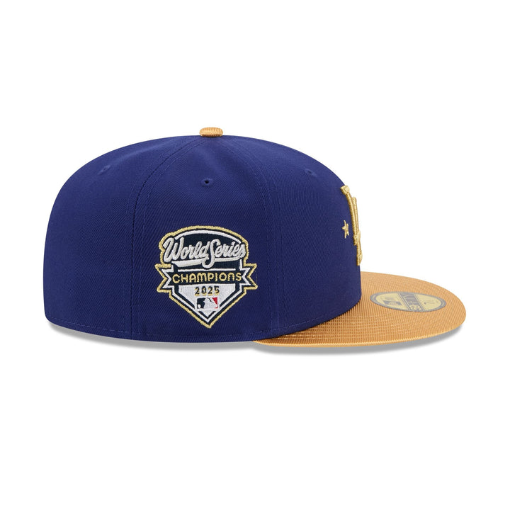 59FIFTY Los Angeles Dodgers MLB Gold Sidepatch Royal Blue Fitted