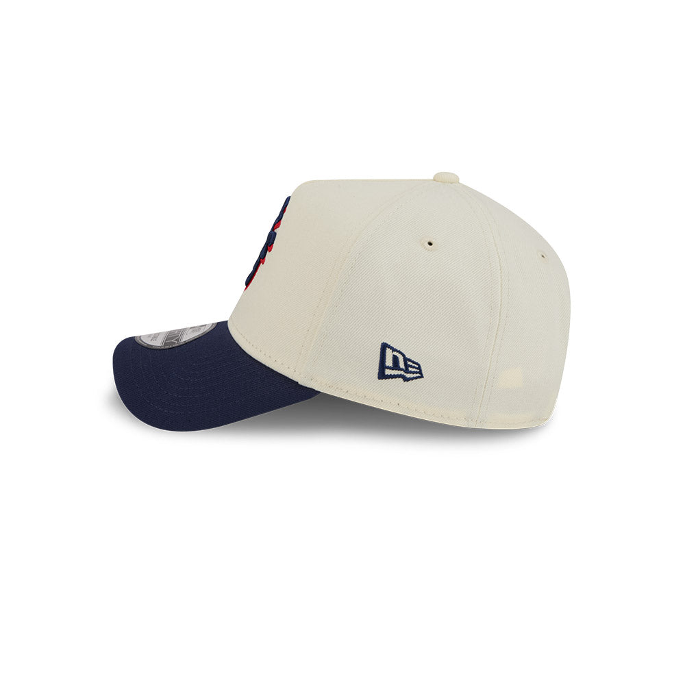 9FORTY A-Frame Japan World Baseball Classic Samurai Kanji Chrome White Snapback