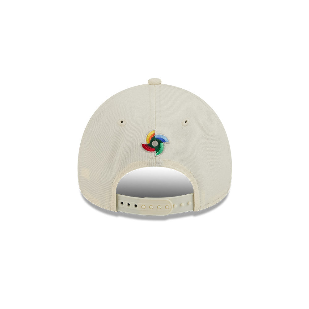 9FORTY A-Frame Japan World Baseball Classic Samurai Kanji Chrome White Snapback