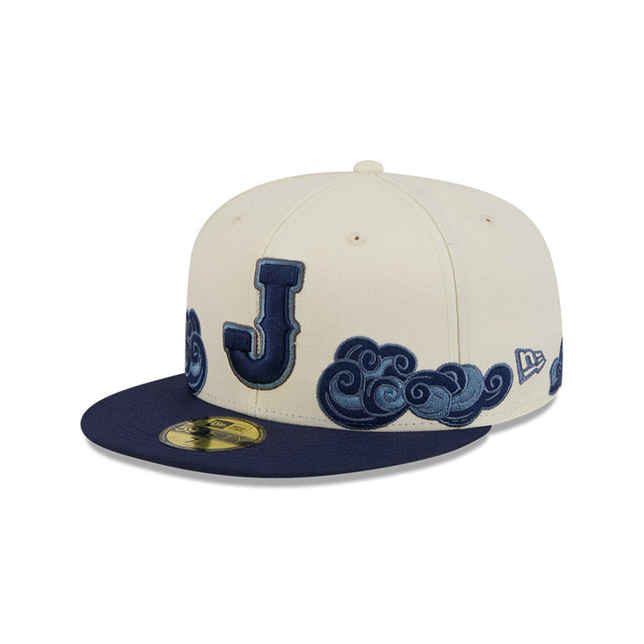 59FIFTY Japan World Baseball Classic Wave Chrome White Navy Fitted