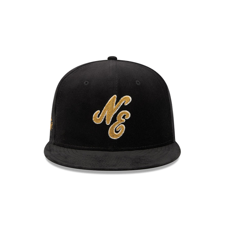 59FIFTY New Era 59FIFTY® Day Hollow Chainstitched Wordmark Velvet Black Fitted