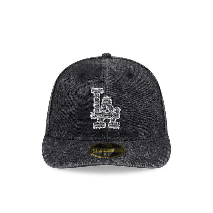 59FIFTY Low Profile Pre-Curved Los Angeles Dodgers 59FIFTY® Day Denim Black Fitted