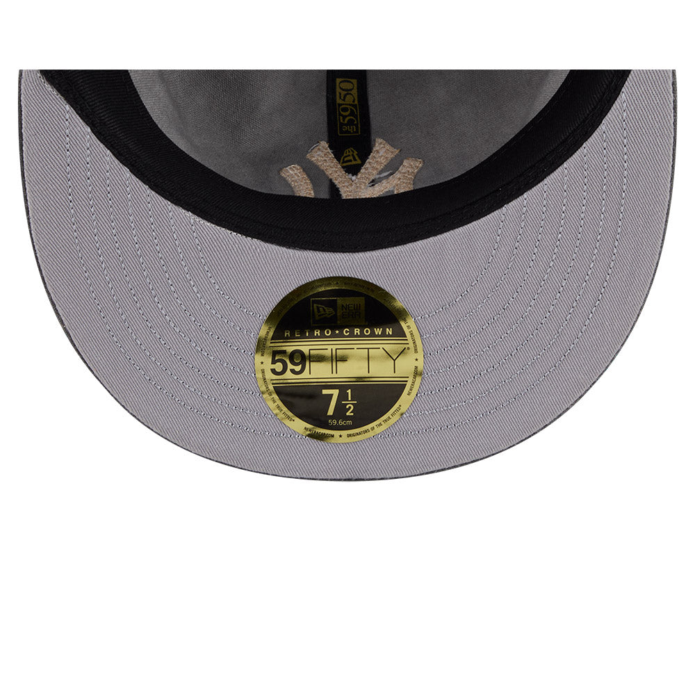 59FIFTY Retro Crown New York Yankees 59FIFTY® Day Visor Stitch Graphite Fitted